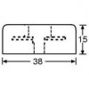 Nóżka gumowa 38x15mm AH (4szt)